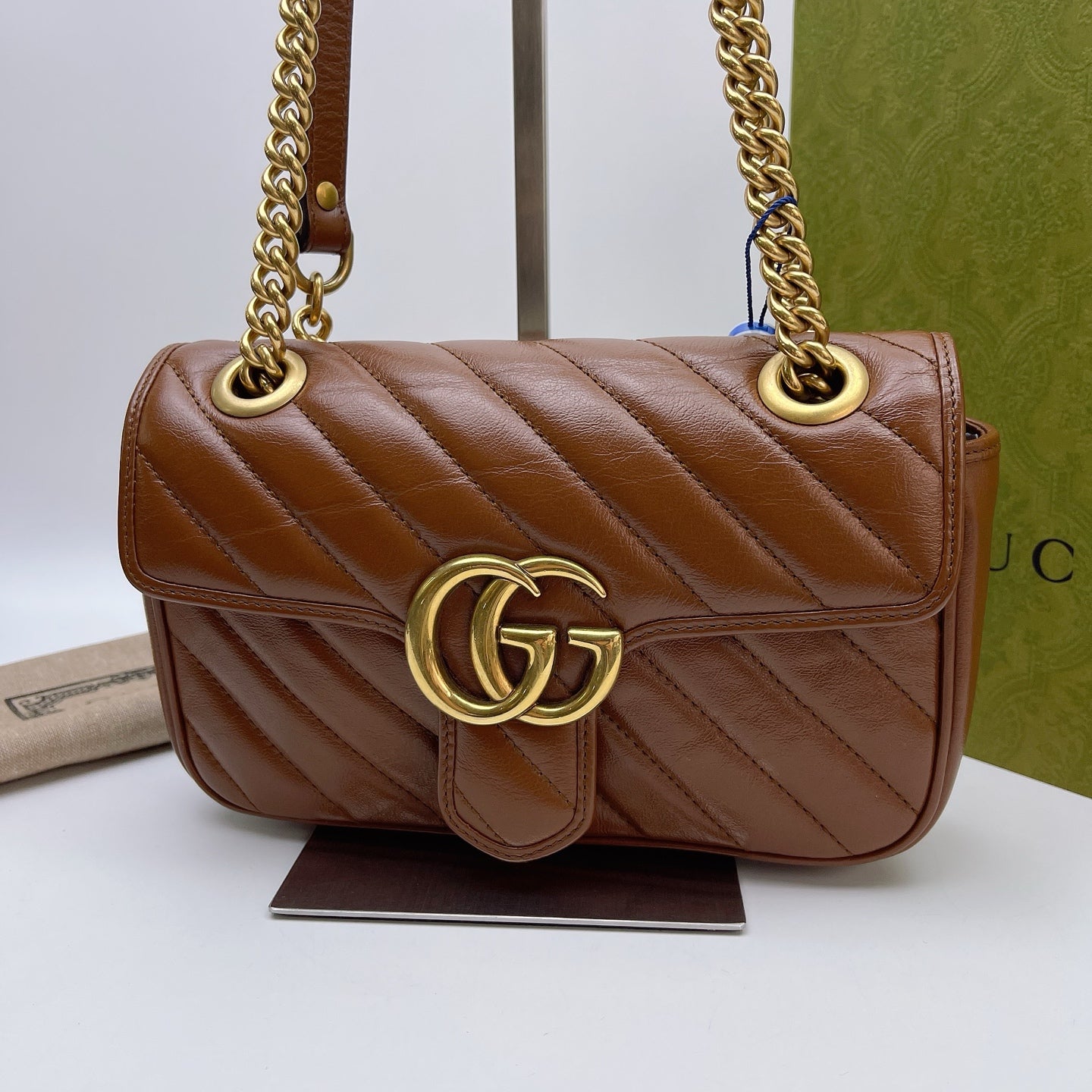 Gucci - Marmont - Leather - Brown - (small)