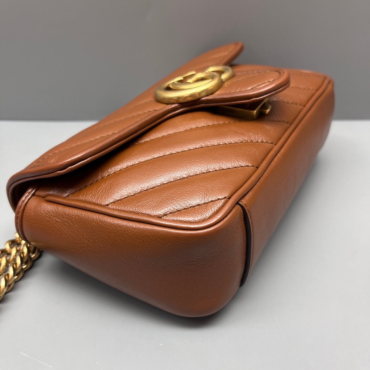 Gucci - Marmont - Leather - Brown - (small)