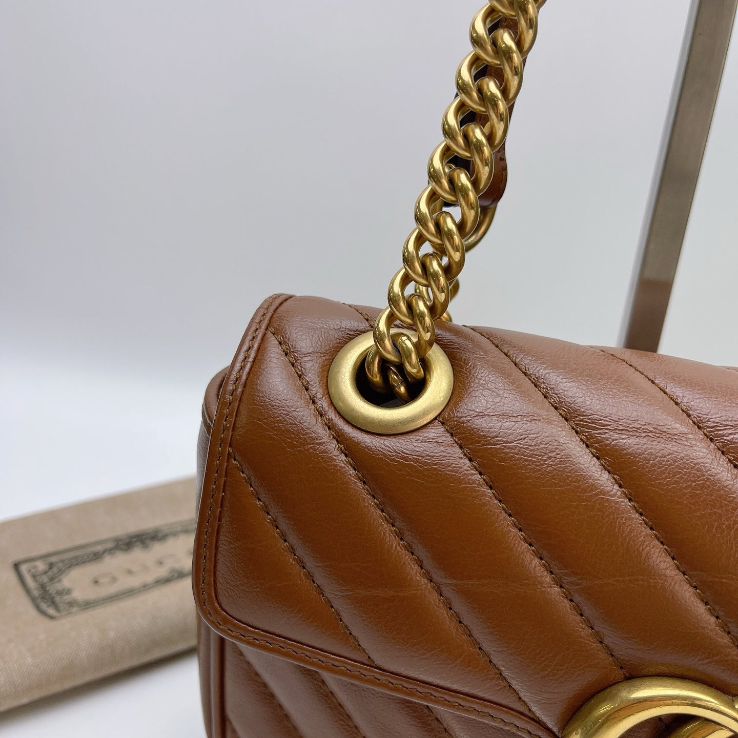 Gucci - Marmont - Leather - Brown - (small)