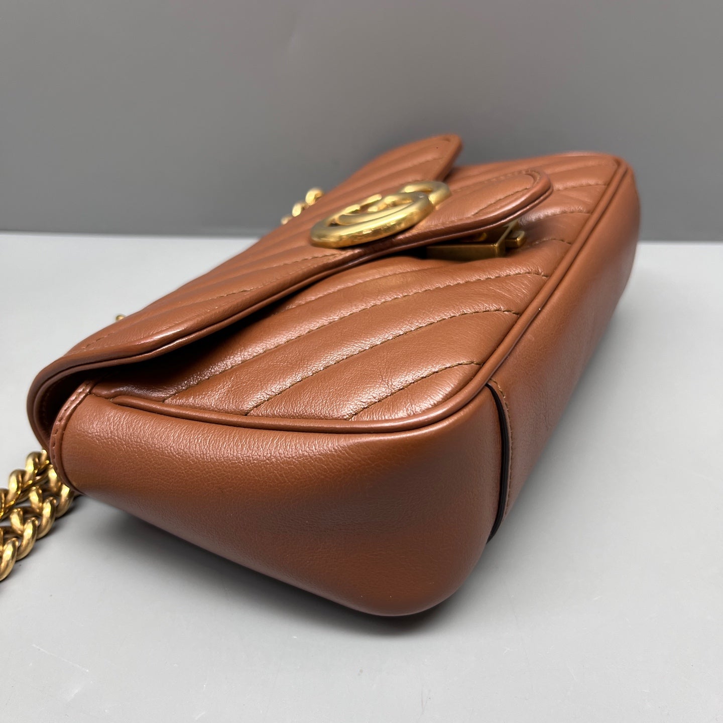 Gucci - Marmont - Leather - Brown - (small)