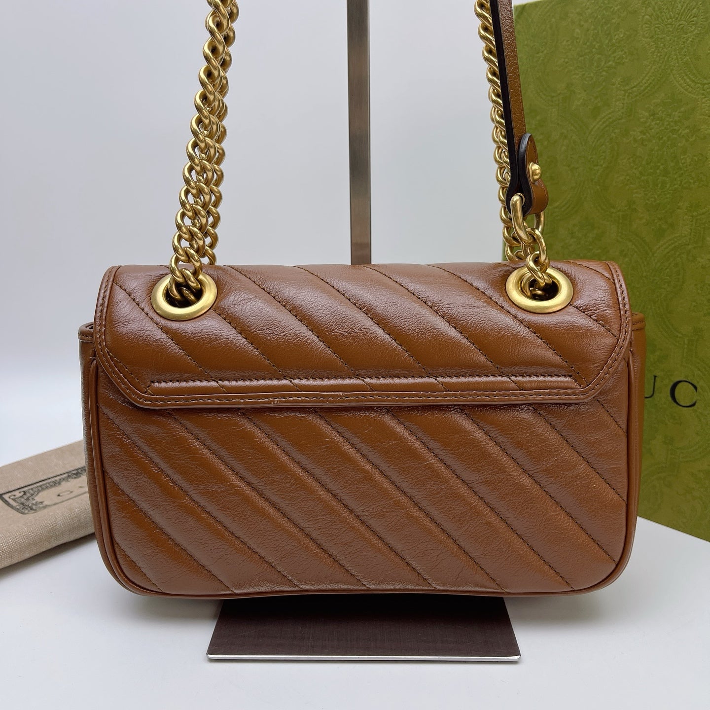 Gucci - Marmont - Leather - Brown - (small)