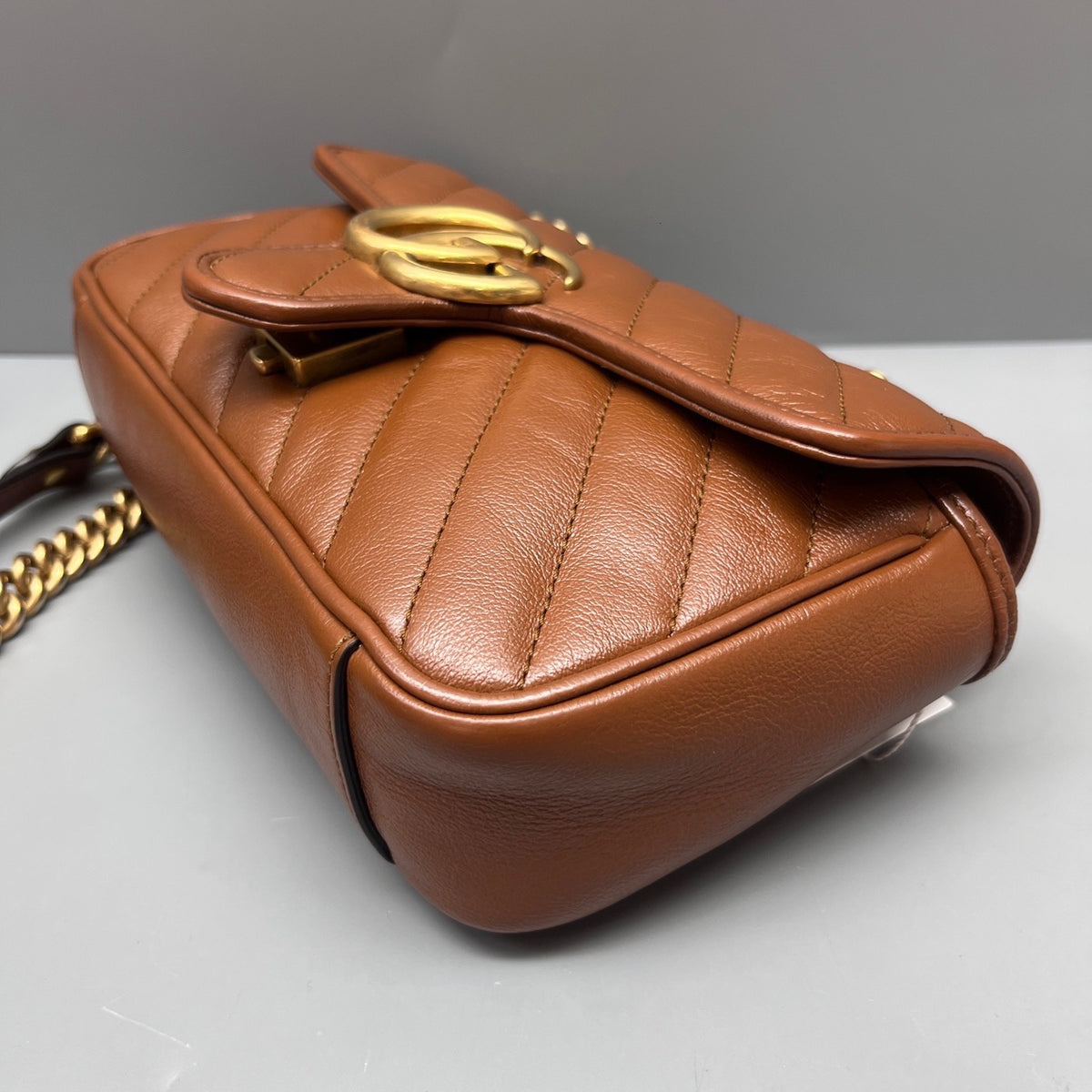Gucci - Marmont - Leather - Brown - (small)