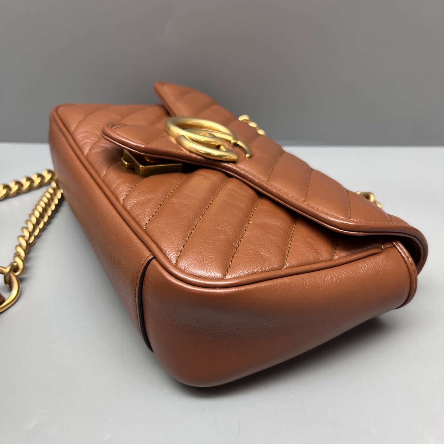 Gucci - Marmont - Leather - Brown - (small)