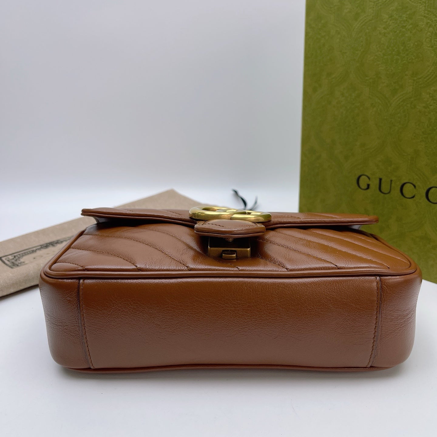Gucci - Marmont - Leather - Brown - (small)