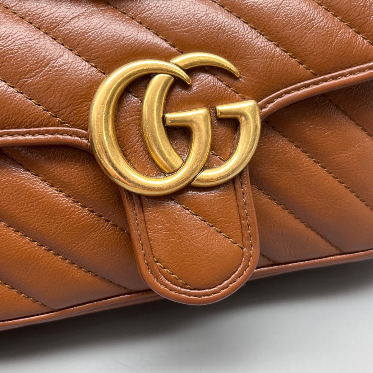 Gucci - Marmont - Leather - Brown - (small)