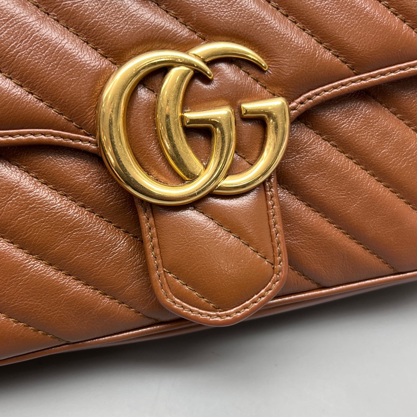Gucci - Marmont - Leather - Brown - (small)
