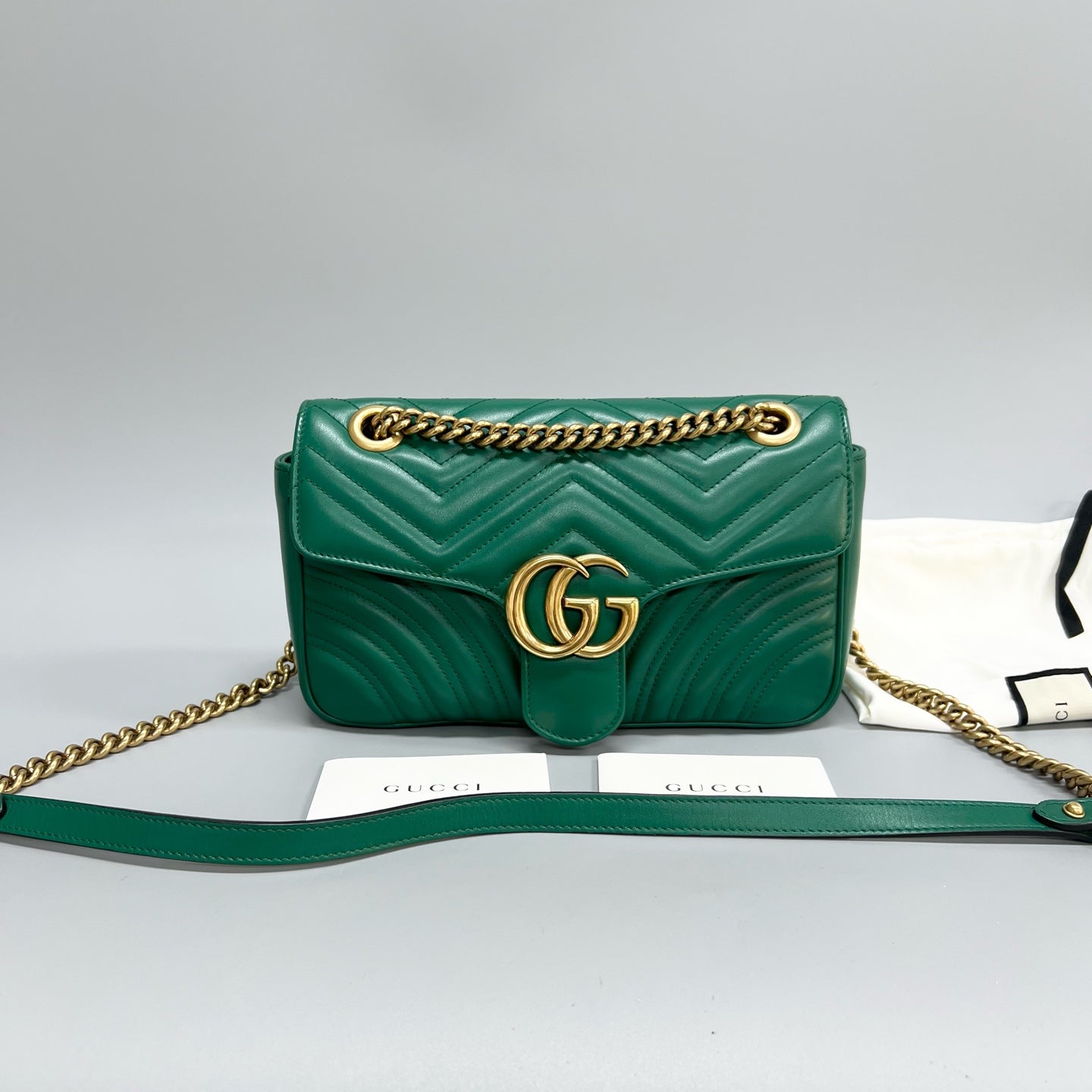 Gucci - Marmont - Leather - Green - (medium)