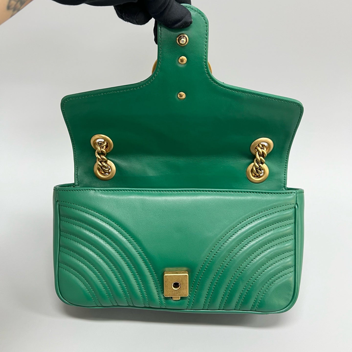 Gucci - Marmont - Leather - Green - (medium)