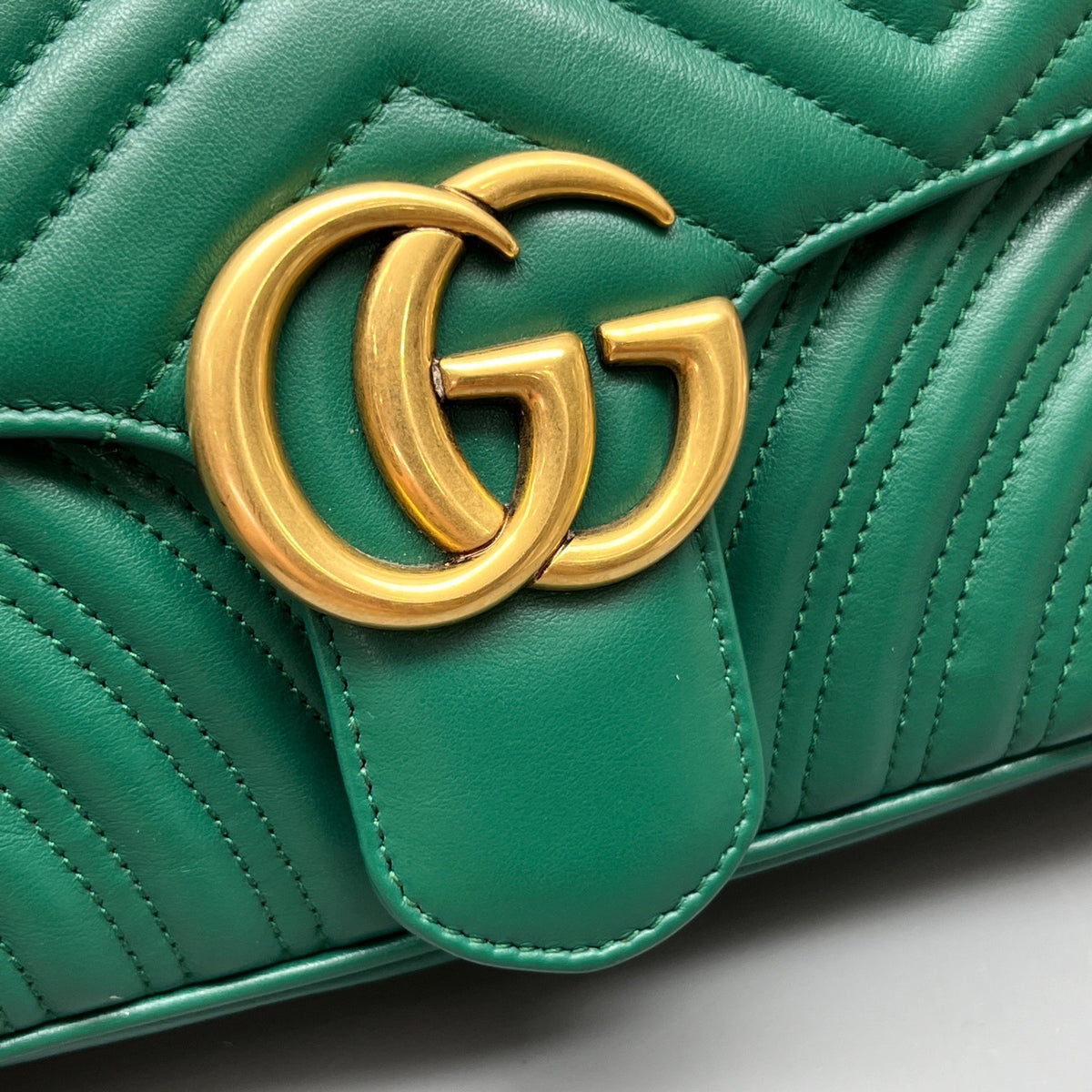 Gucci - Marmont - Leather - Green - (medium)