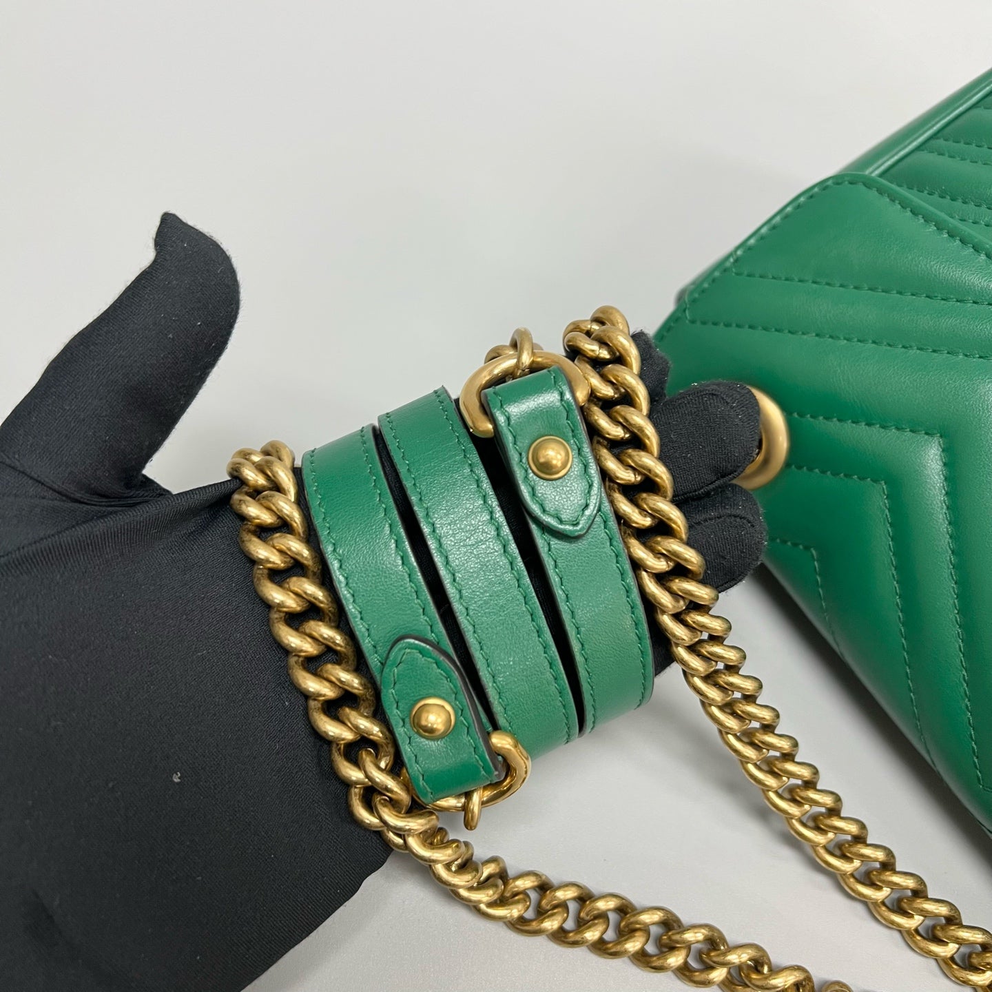 Gucci - Marmont - Leather - Green - (medium)
