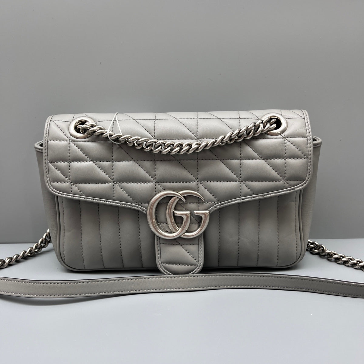 Gucci - Marmont - Leather - Grey - (medium)