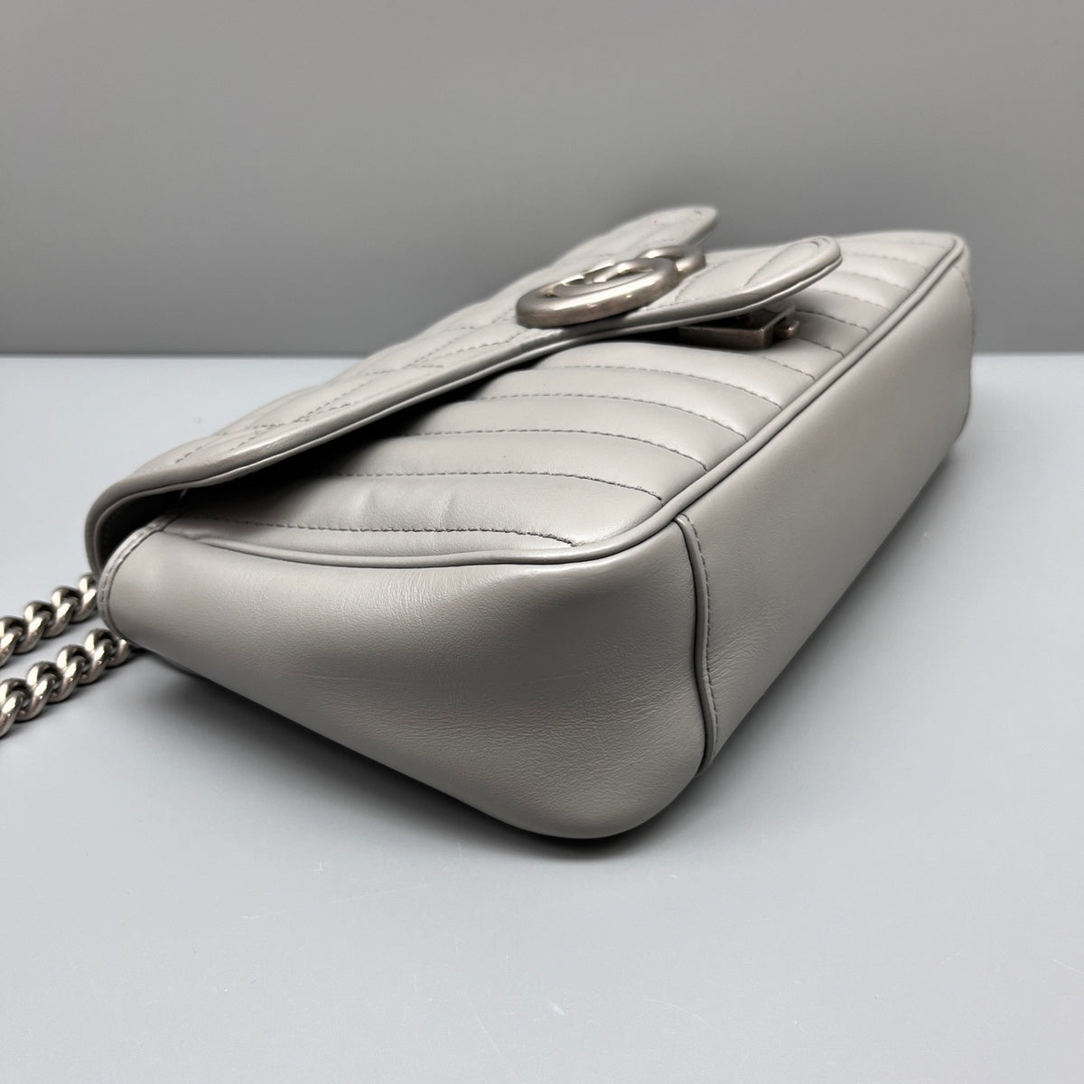 Gucci - Marmont - Leather - Grey - (medium)