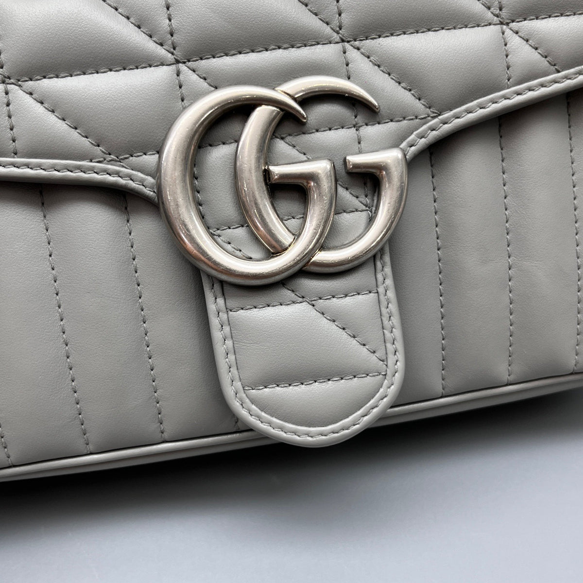 Gucci - Marmont - Leather - Grey - (medium)