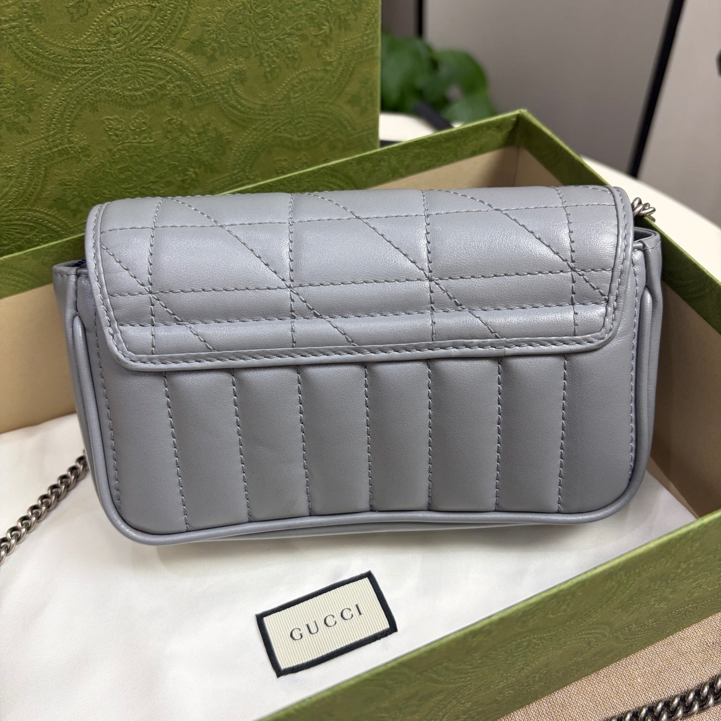 Gucci - Marmont - Leather - Grey - (mini)