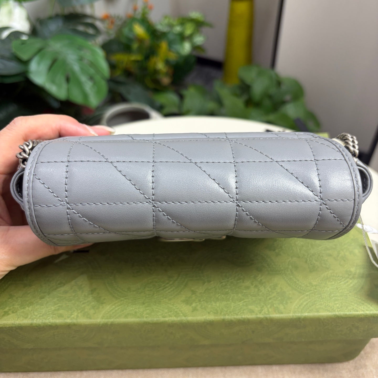 Gucci - Marmont - Leather - Grey - (mini)