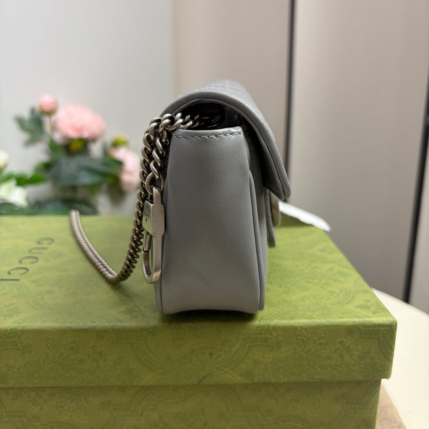 Gucci - Marmont - Leather - Grey - (mini)