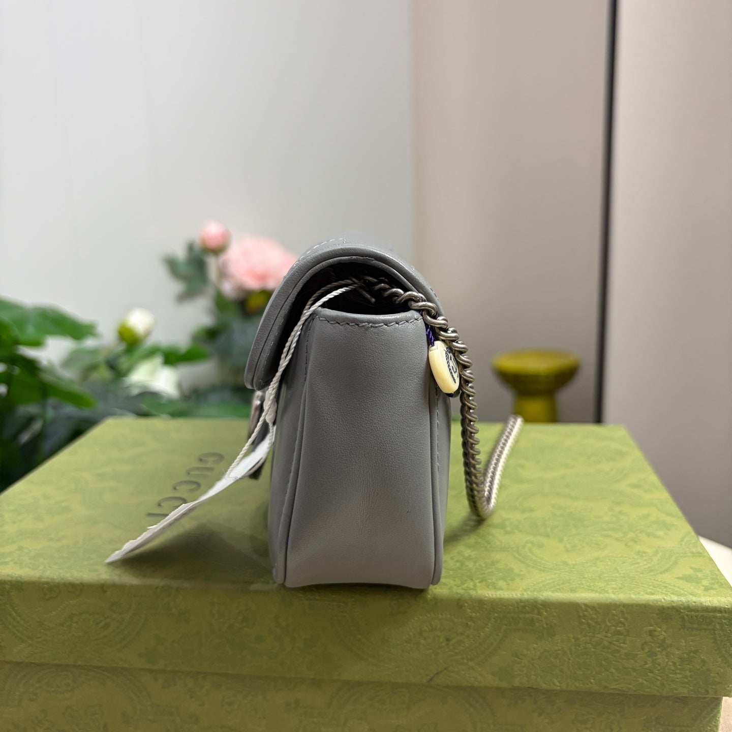 Gucci - Marmont - Leather - Grey - (mini)