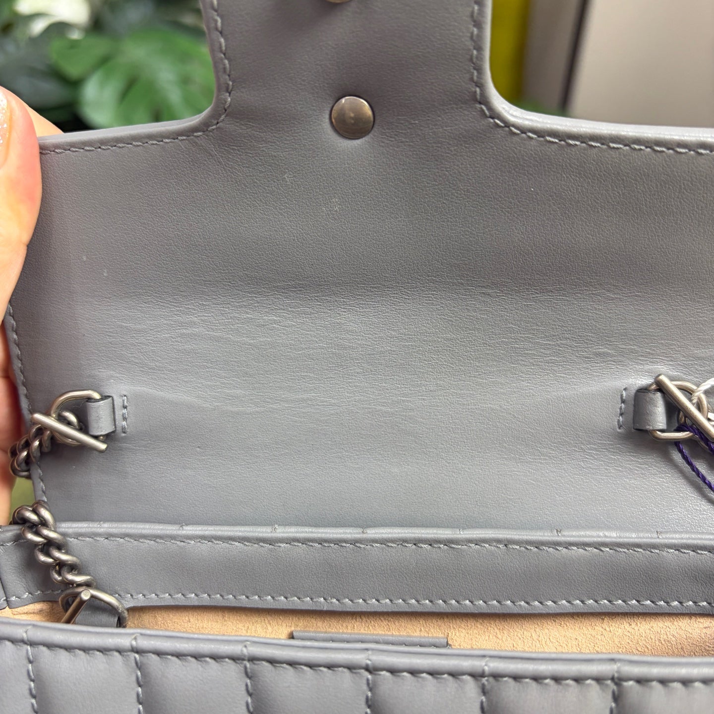 Gucci - Marmont - Leather - Grey - (mini)