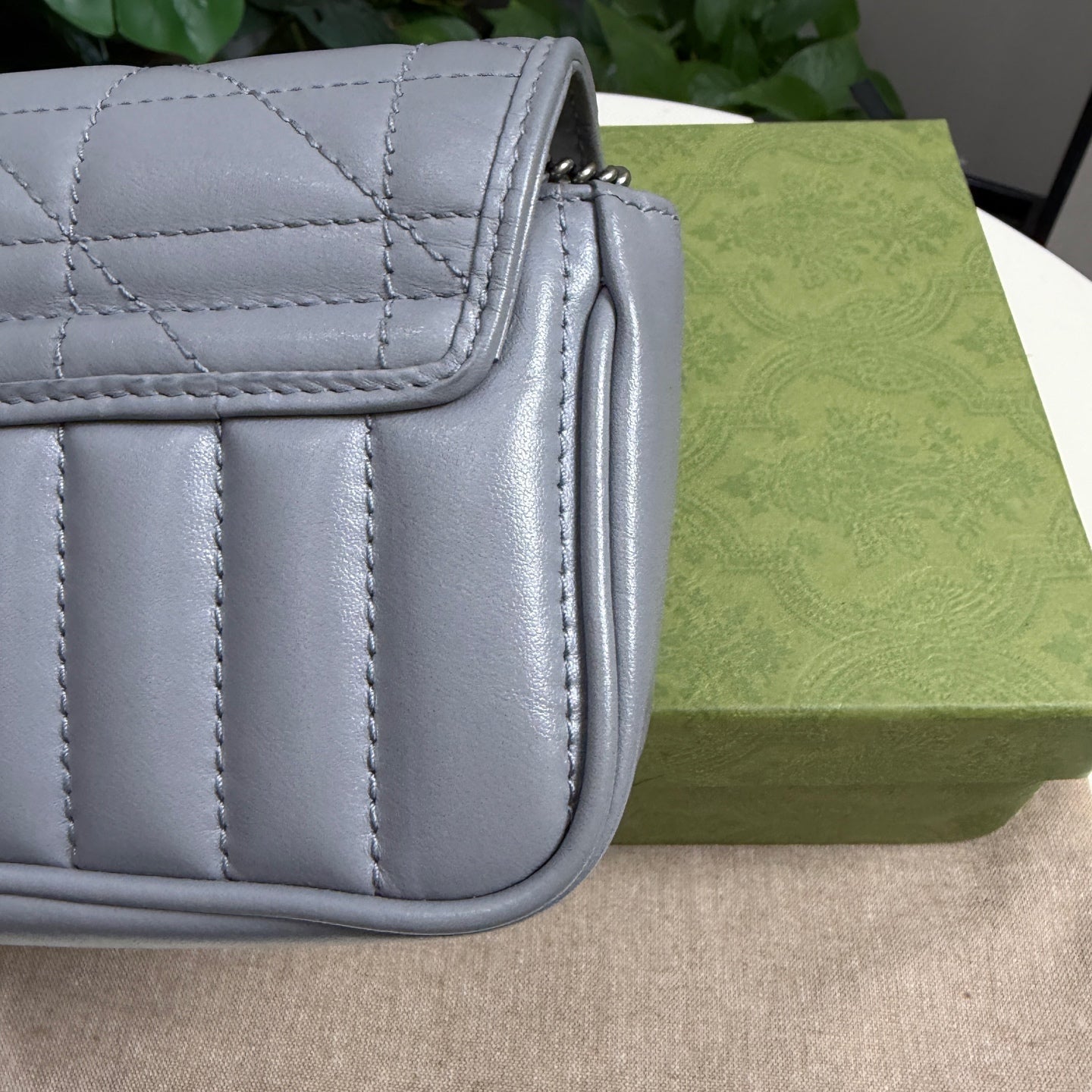 Gucci - Marmont - Leather - Grey - (mini)