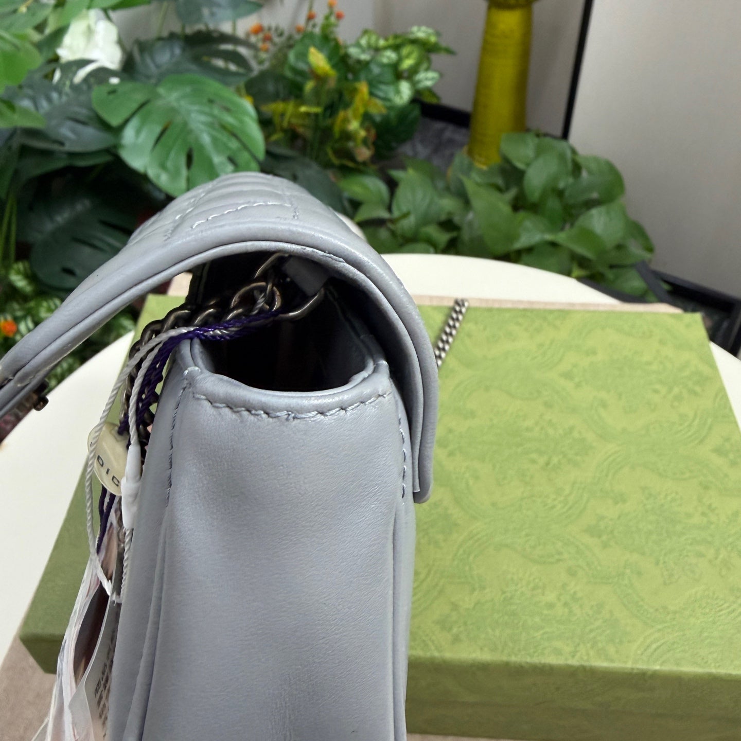 Gucci - Marmont - Leather - Grey - (mini)