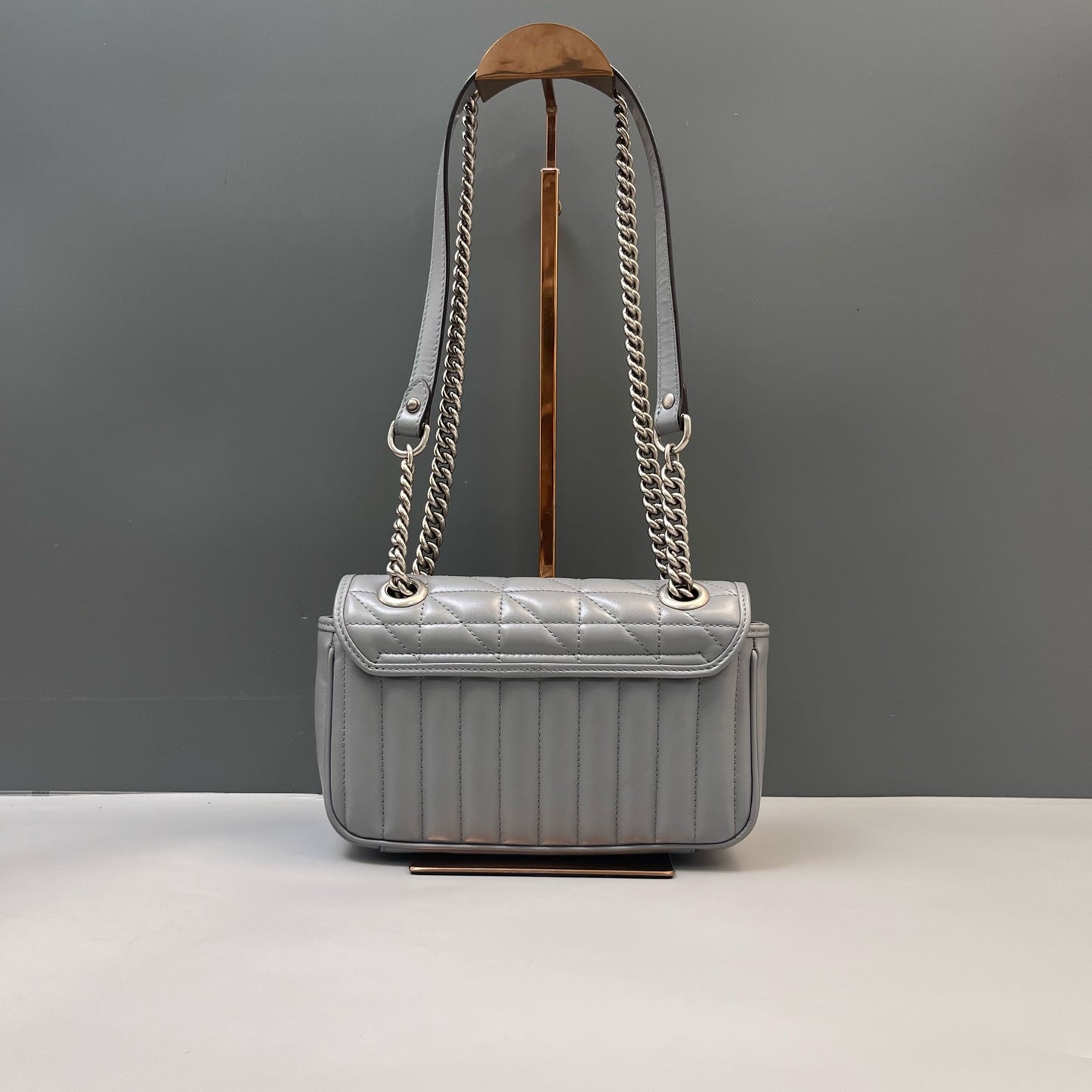 Gucci - Marmont - Leather - Grey - (small)
