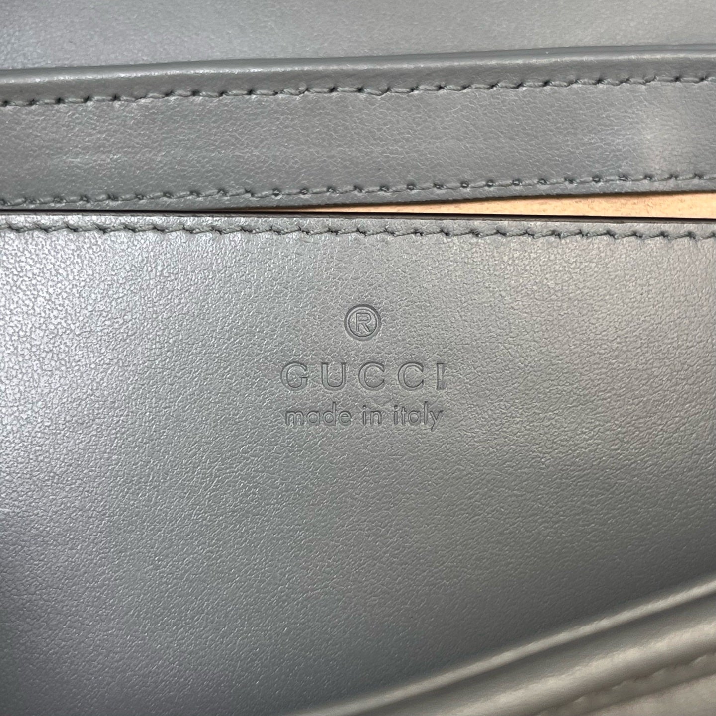 Gucci - Marmont - Leather - Grey - (small)