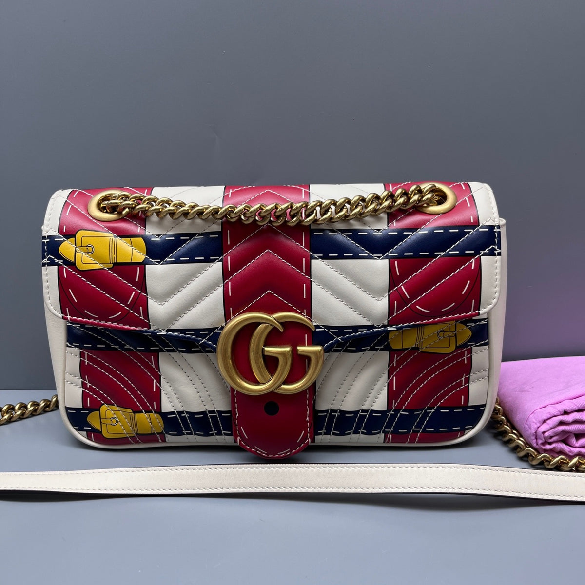 Gucci - Marmont - Leather - Multicolour - (medium)