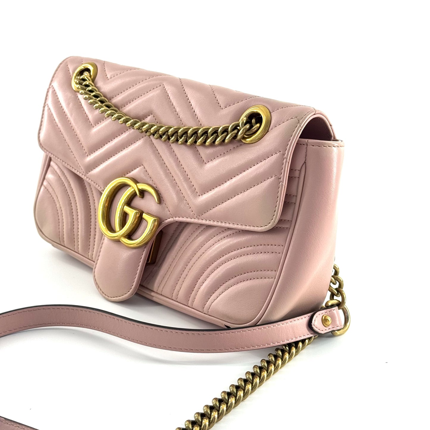 Gucci - Marmont - Leather - Pink - (medium)