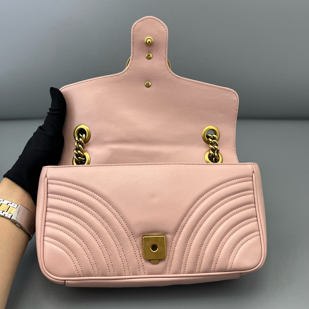 Gucci - Marmont - Leather - Pink - (medium)