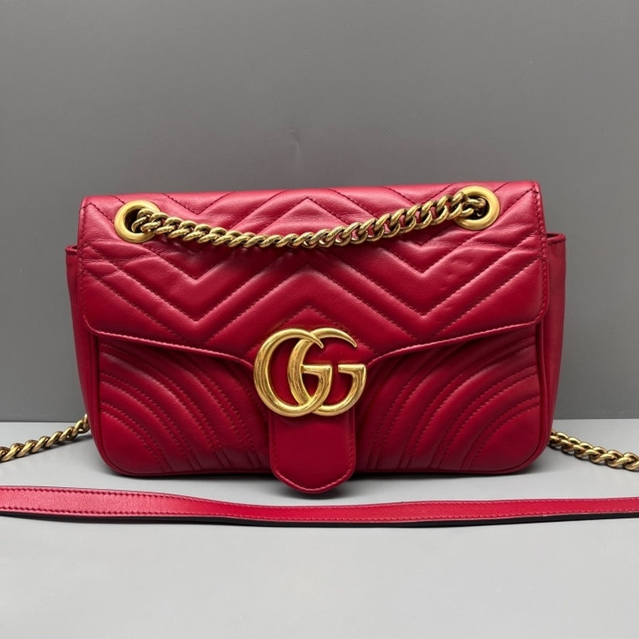 Gucci - Marmont - Leather - Red - (medium)