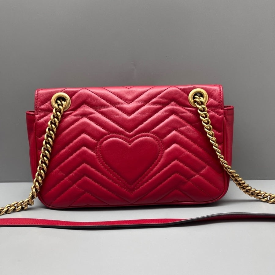 Gucci - Marmont - Leather - Red - (medium)