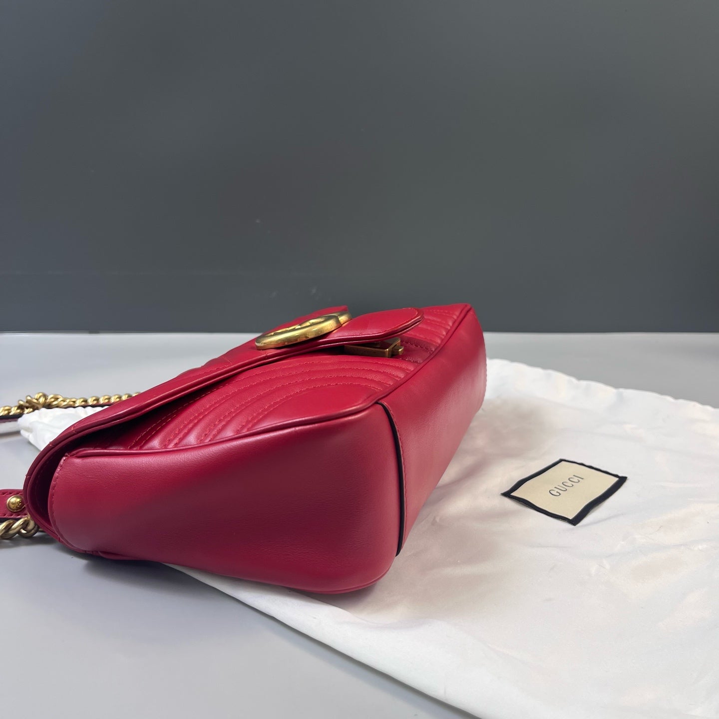 Gucci - Marmont - Leather - Red - (medium)
