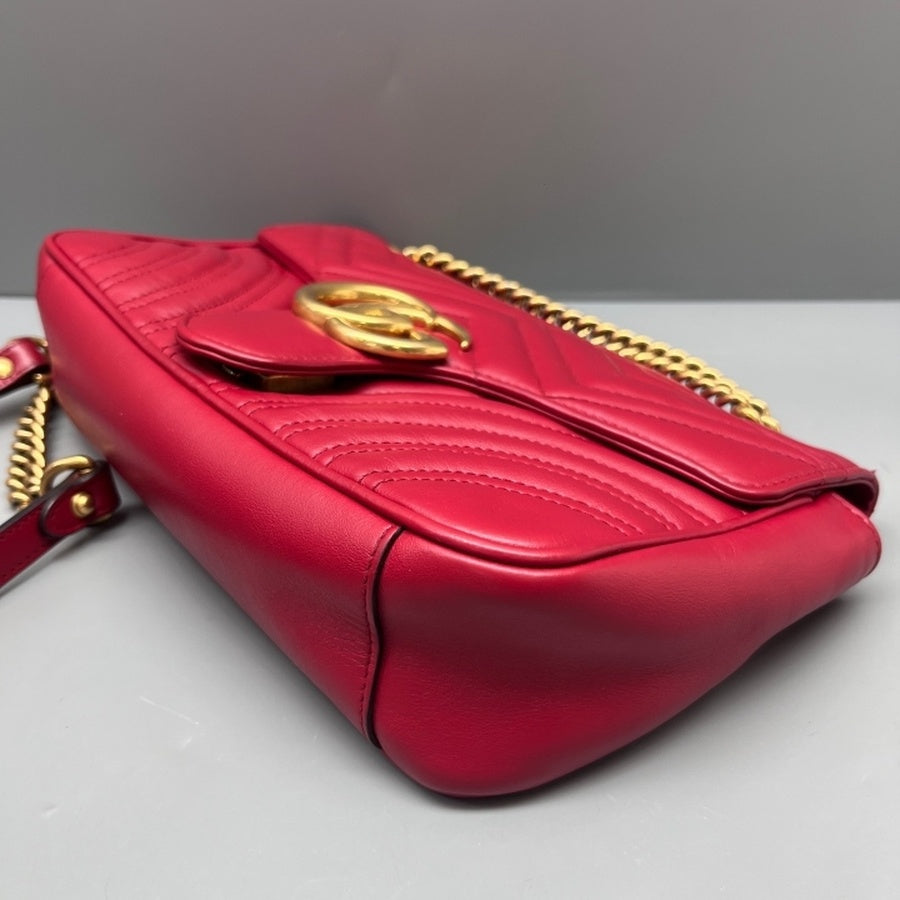 Gucci - Marmont - Leather - Red - (medium)