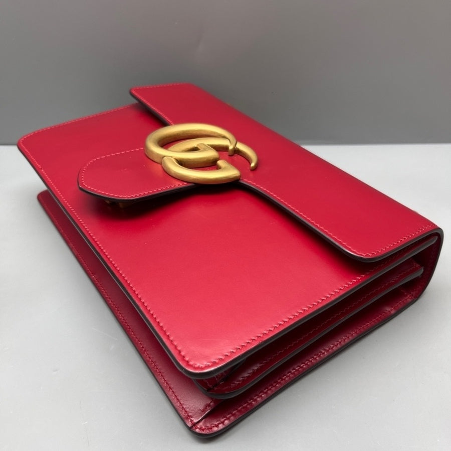Gucci - Marmont - Leather - Red - (Medium)