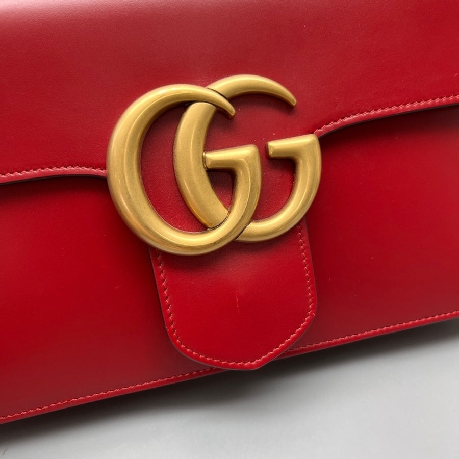 Gucci - Marmont - Leather - Red - (Medium)