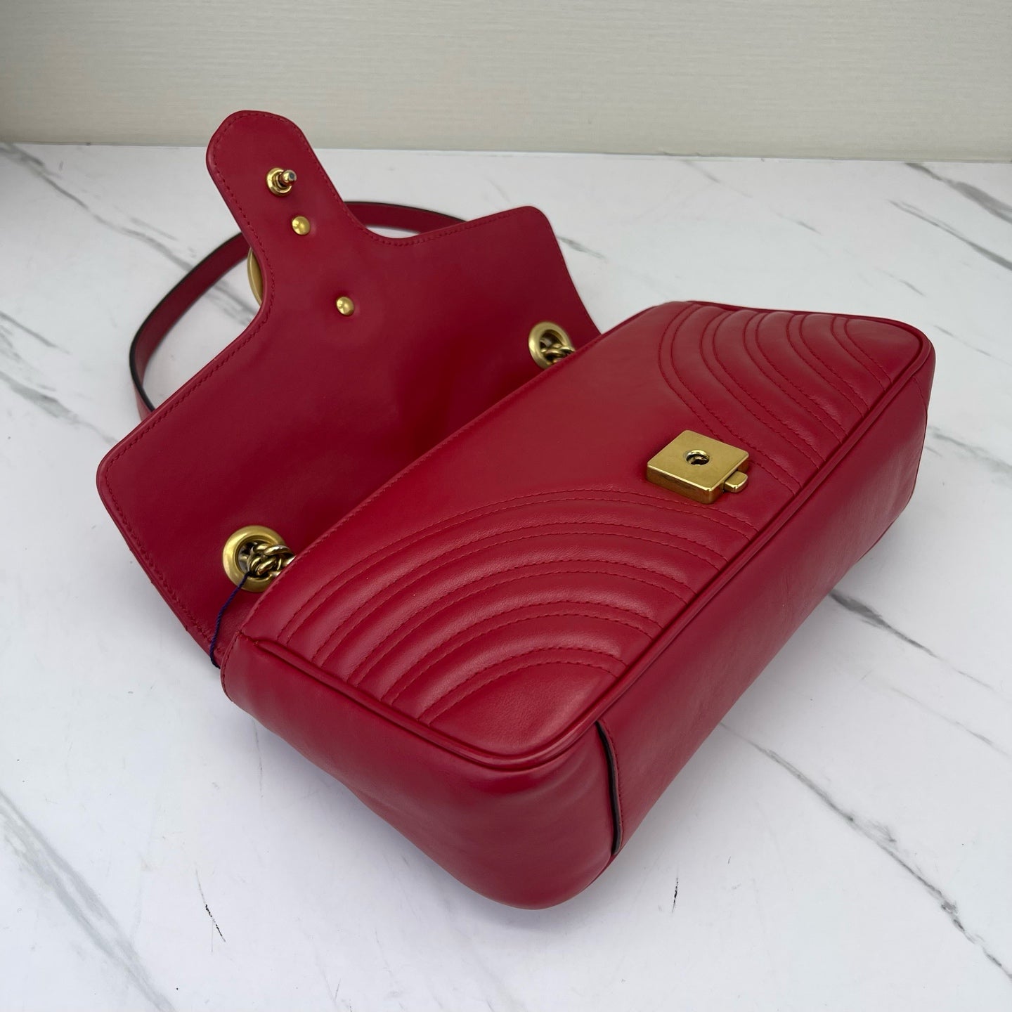 Gucci - Marmont - Leather - Red - (medium)