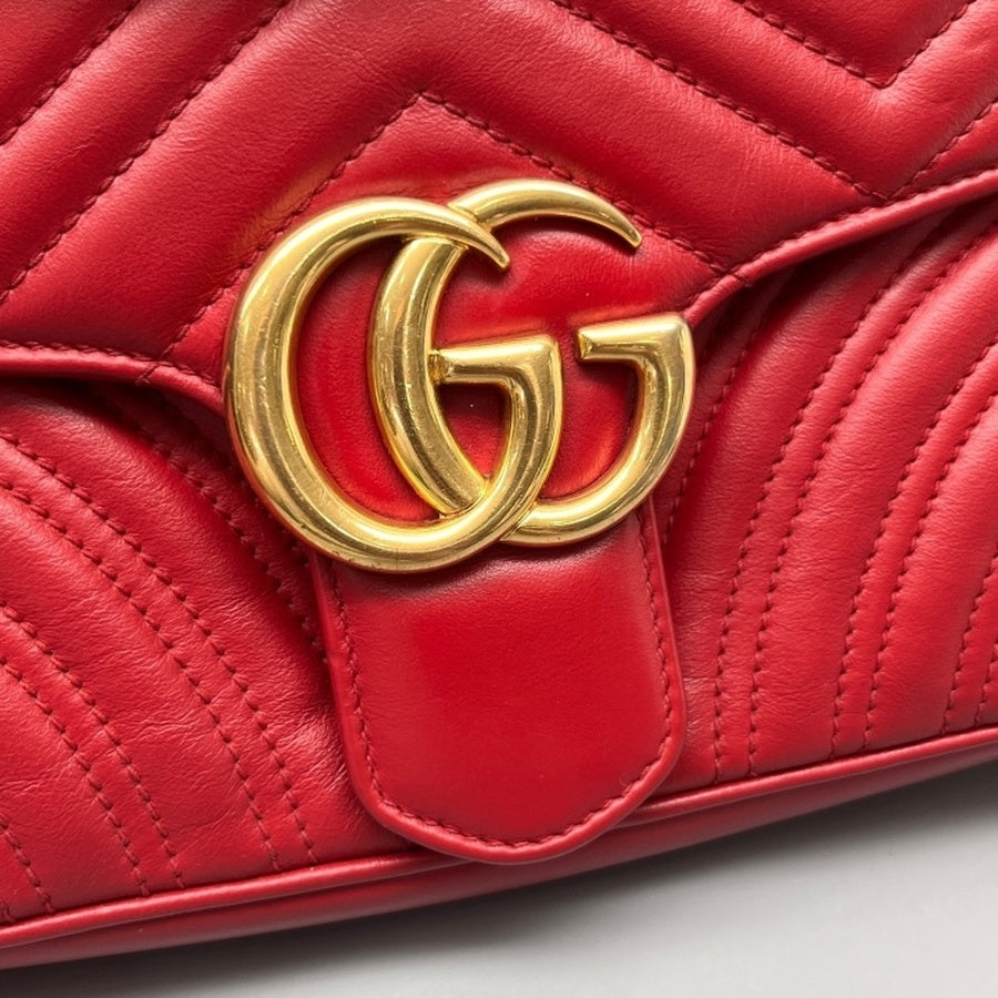 Gucci - Marmont - Leather - Red - (medium)