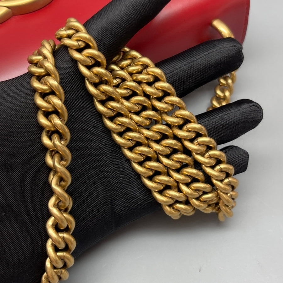 Gucci - Marmont - Leather - Red - (Medium)