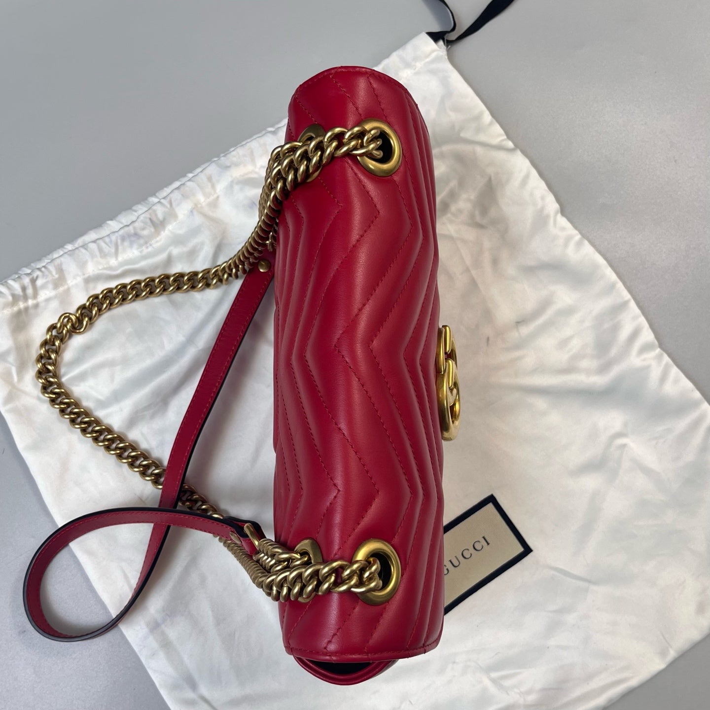 Gucci - Marmont - Leather - Red - (medium)