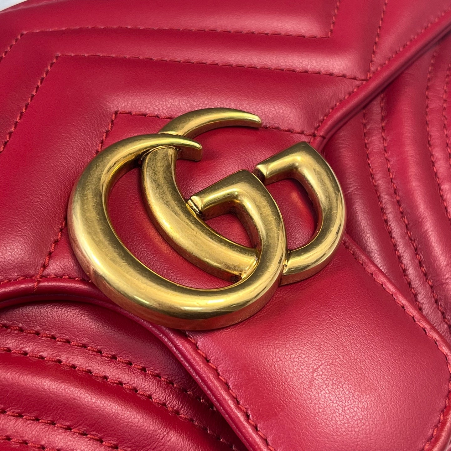 Gucci - Marmont - Leather - Red - (medium)