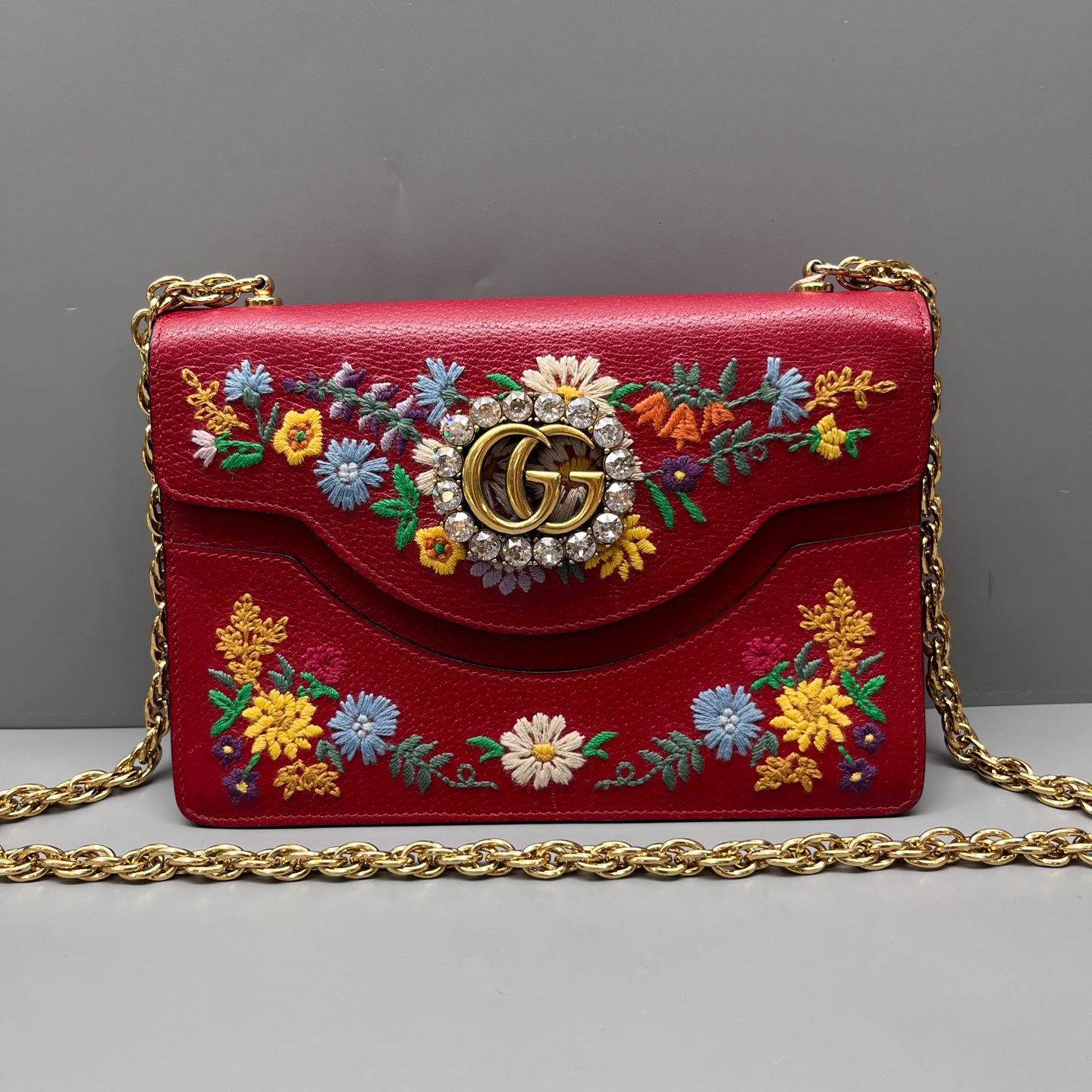 Gucci - Marmont - Leather - Red - (mini)