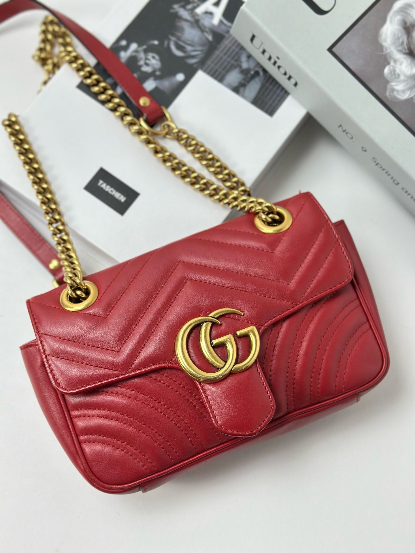 Gucci - Marmont - Leather - Red - (mini)