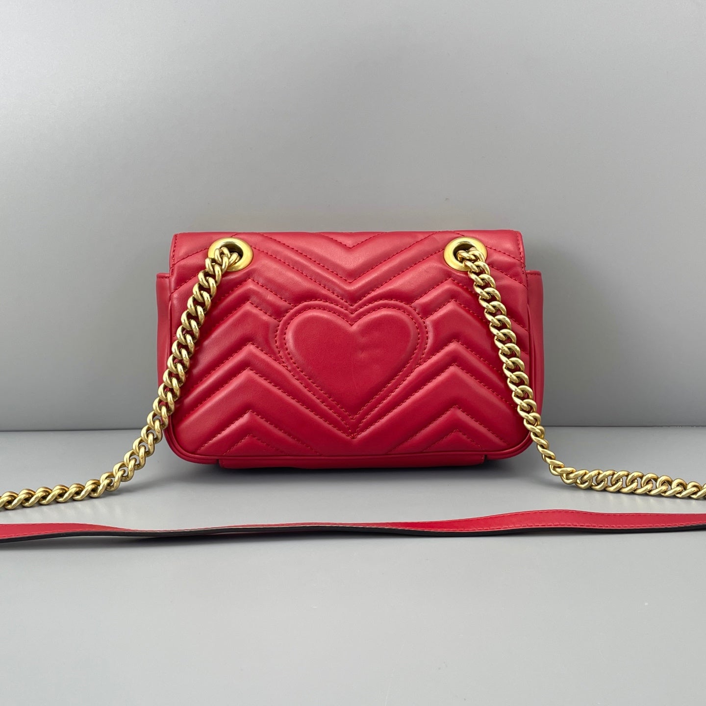 Gucci - Marmont - Leather - Red - (mini)