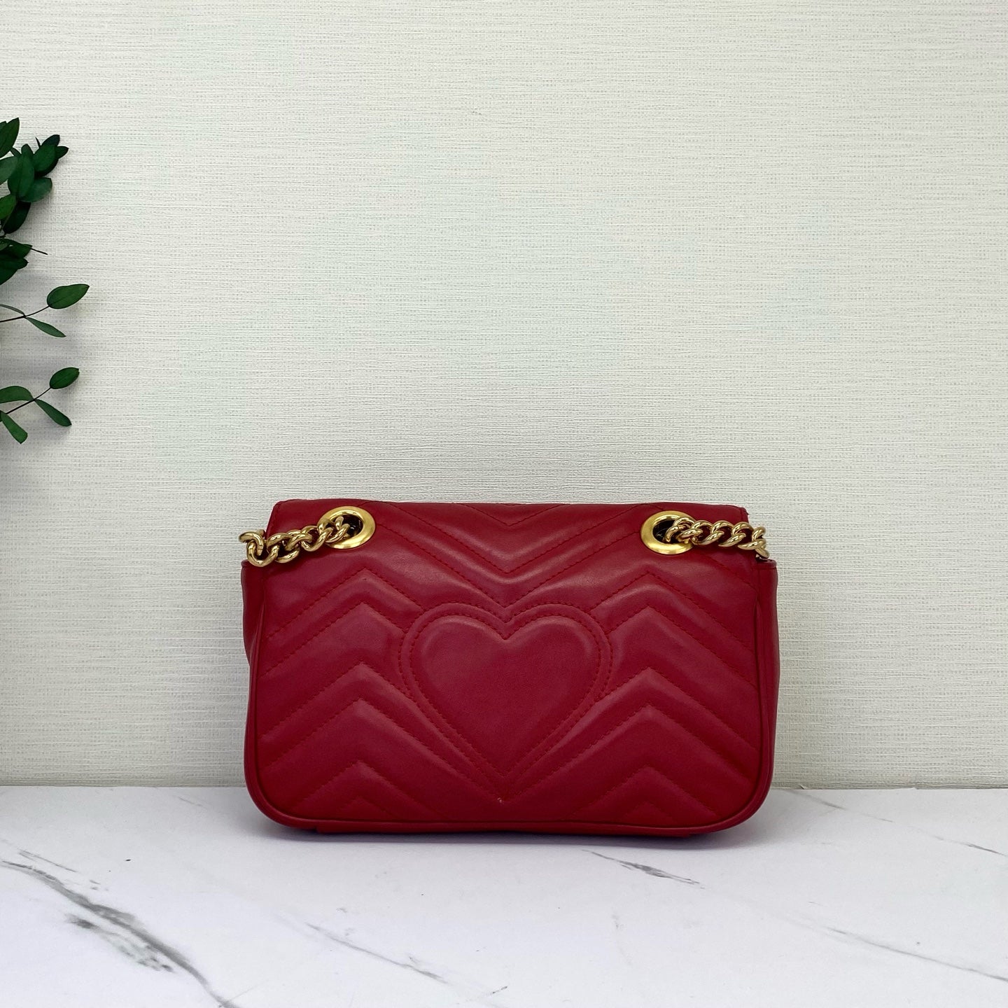 Gucci - Marmont - Leather - Red - (mini)