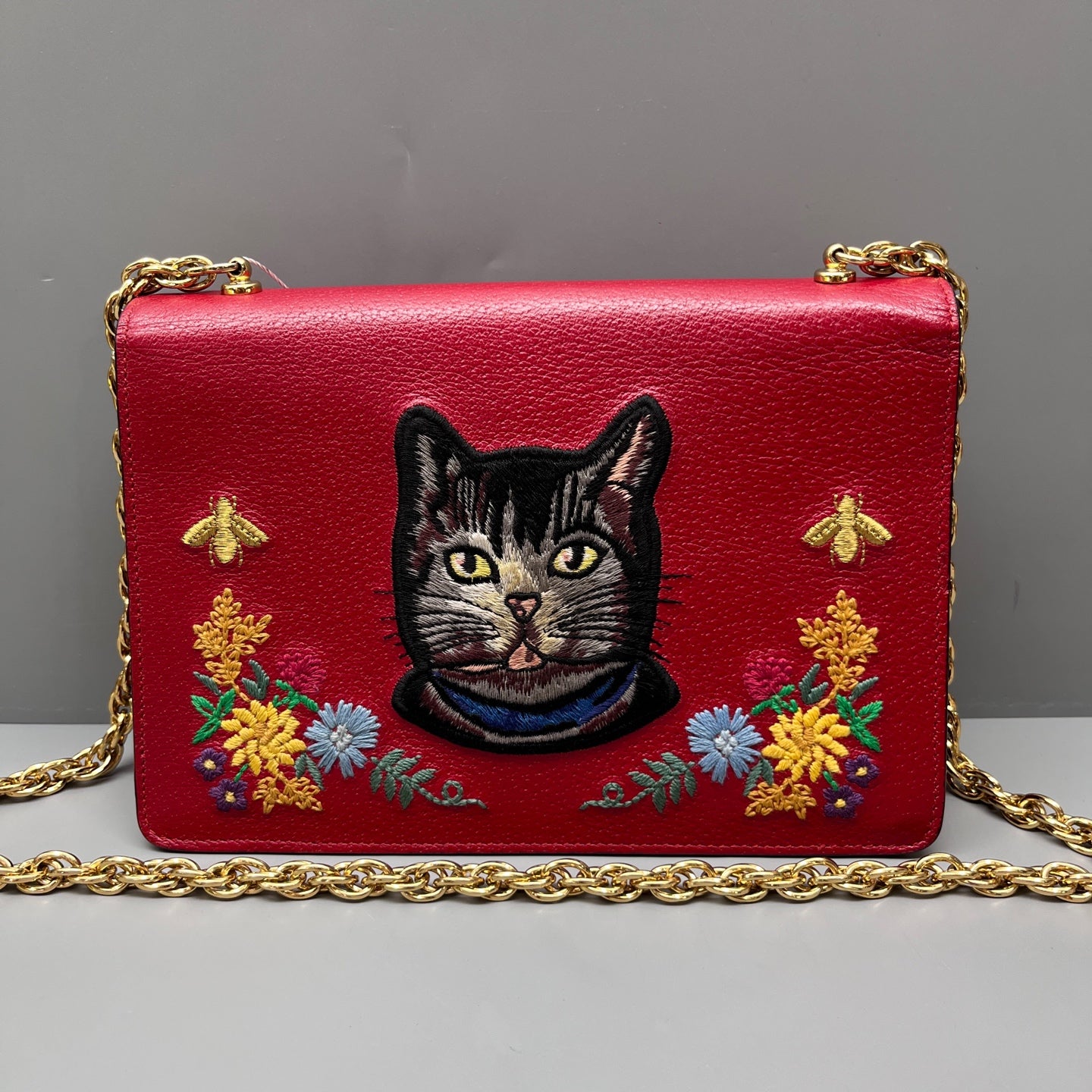 Gucci - Marmont - Leather - Red - (mini)