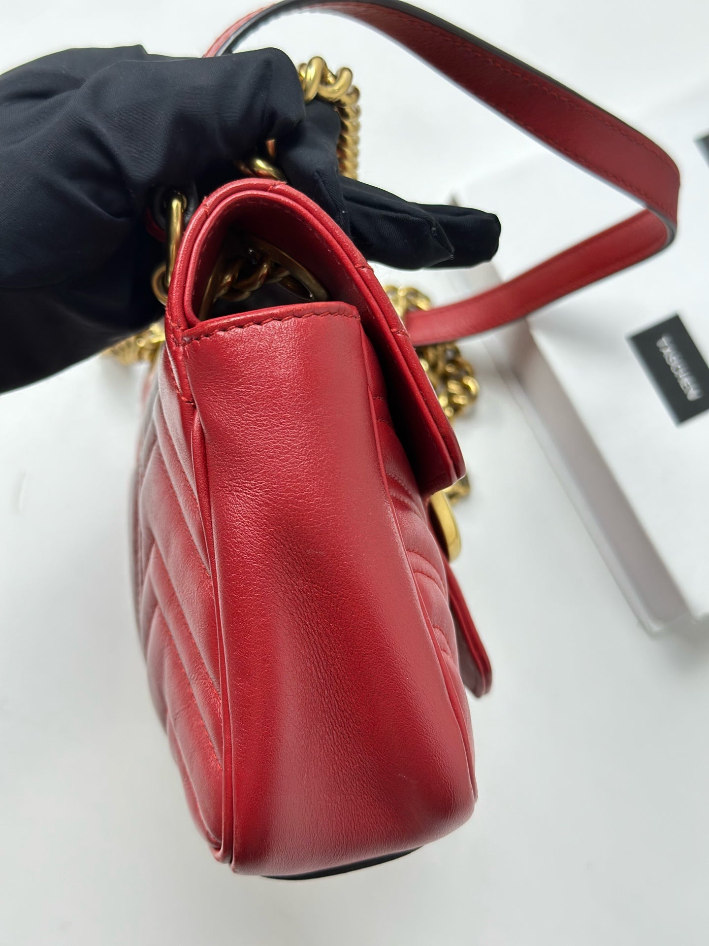 Gucci - Marmont - Leather - Red - (mini)