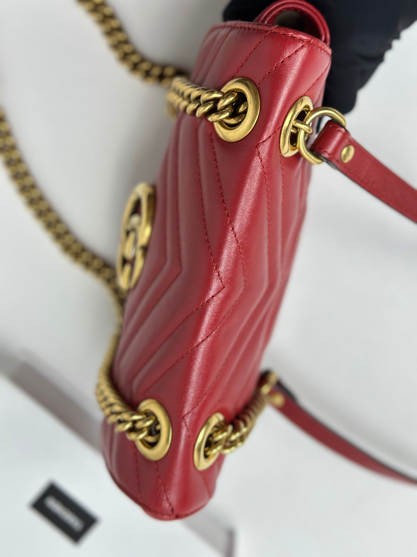 Gucci - Marmont - Leather - Red - (mini)