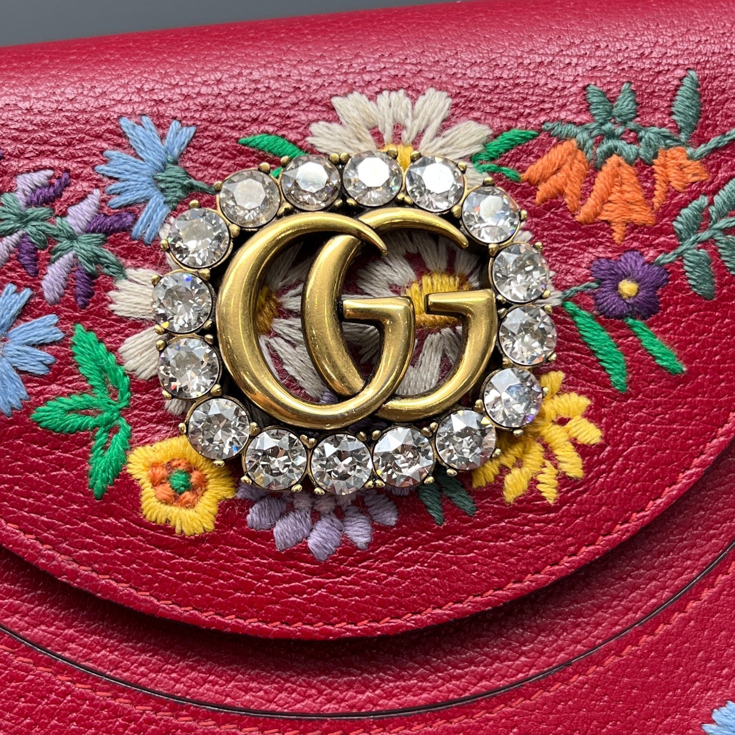 Gucci - Marmont - Leather - Red - (mini)