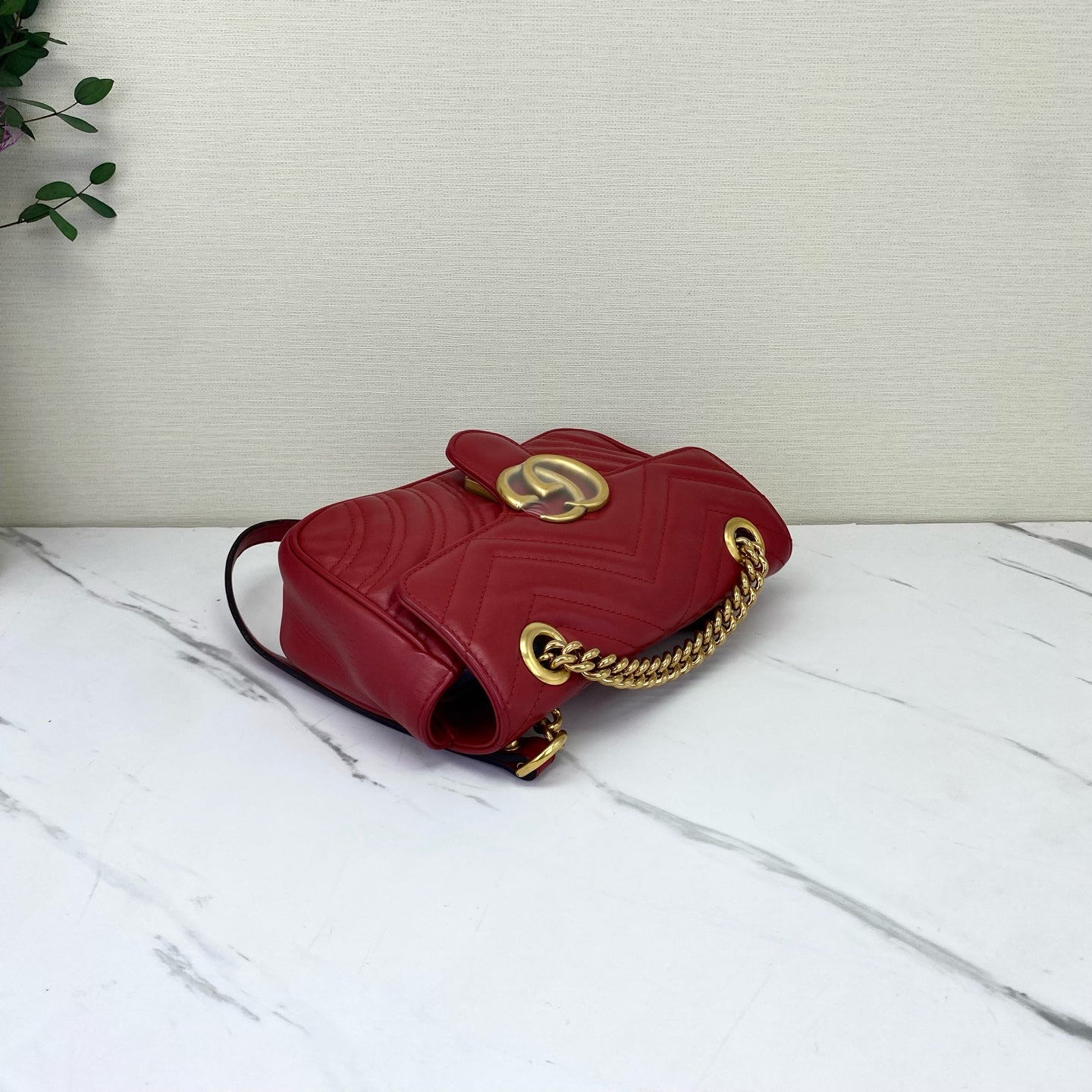 Gucci - Marmont - Leather - Red - (mini)