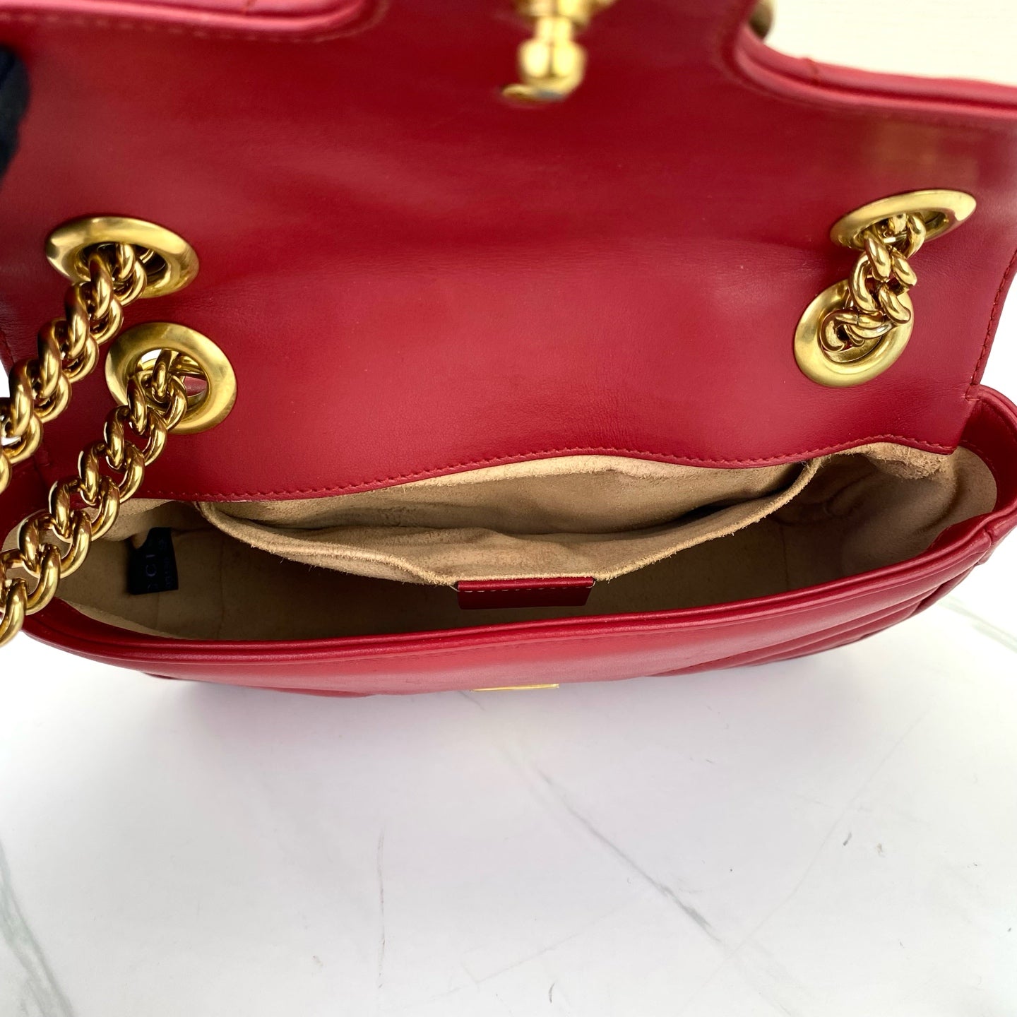 Gucci - Marmont - Leather - Red - (mini)